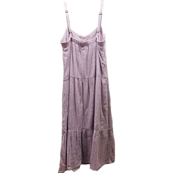 Knox Rose Womens Lavender Cotton Midi Dress Spaghetti Straps Pockets Small - Picture 10 of 10